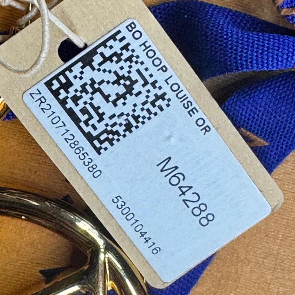 Louis Vuitton Orange Box with Blue Ribbon AUTHENTIC LV HOOPS! As seen on tv! - Picture 7 of 13
